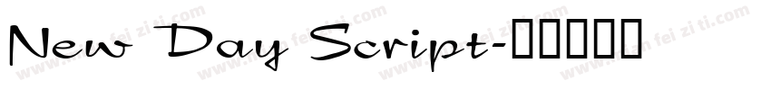 New Day Script字体转换